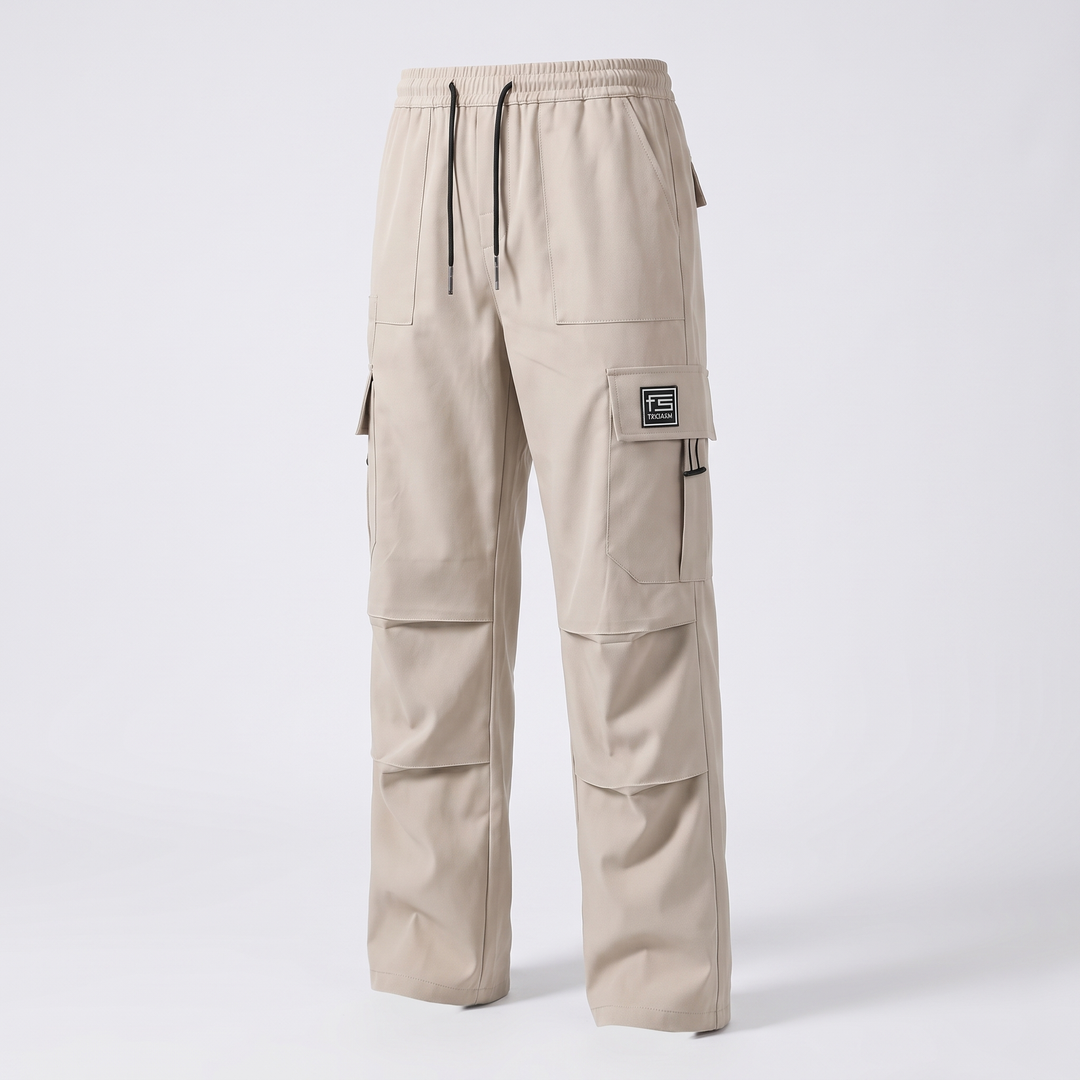 Men's All-Season Cargo Pants for Commutes with Deep Pockets 0