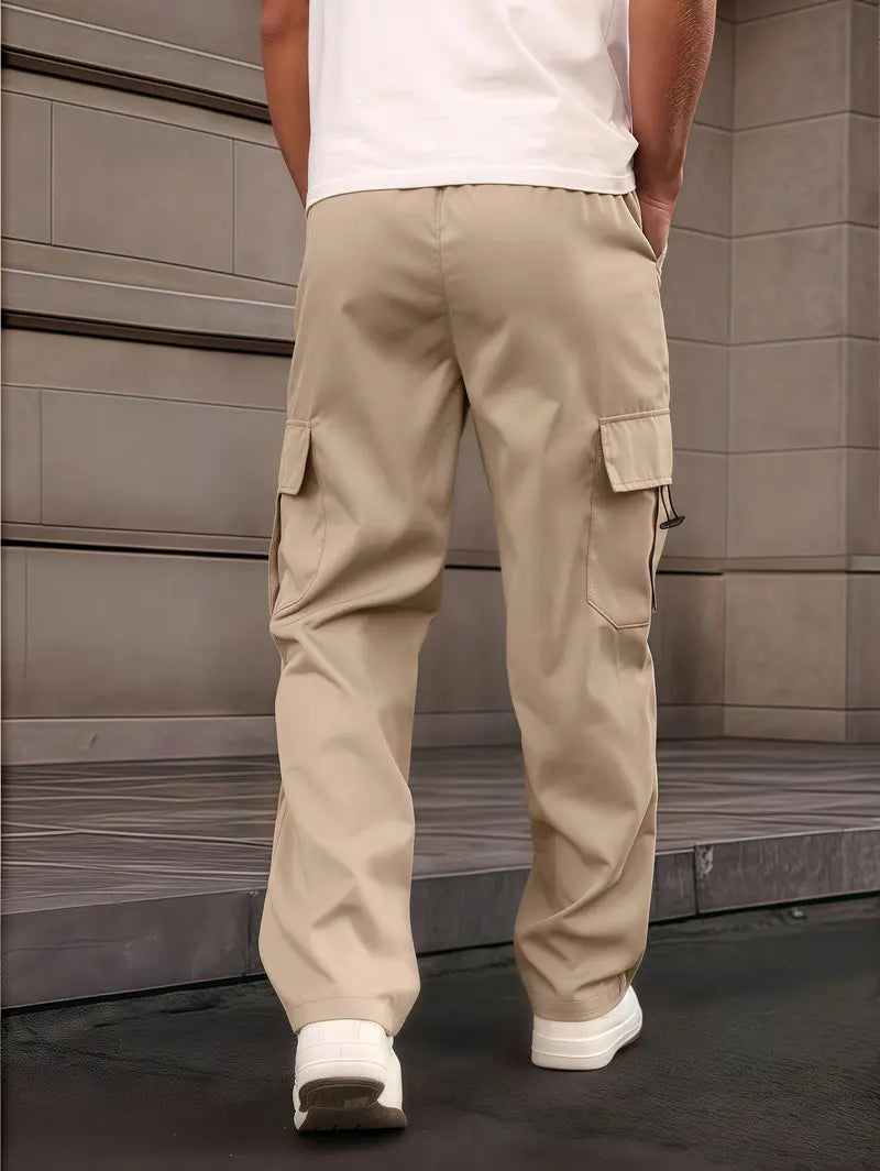 Men's All-Season Cargo Pants for Commutes with Deep Pockets 4