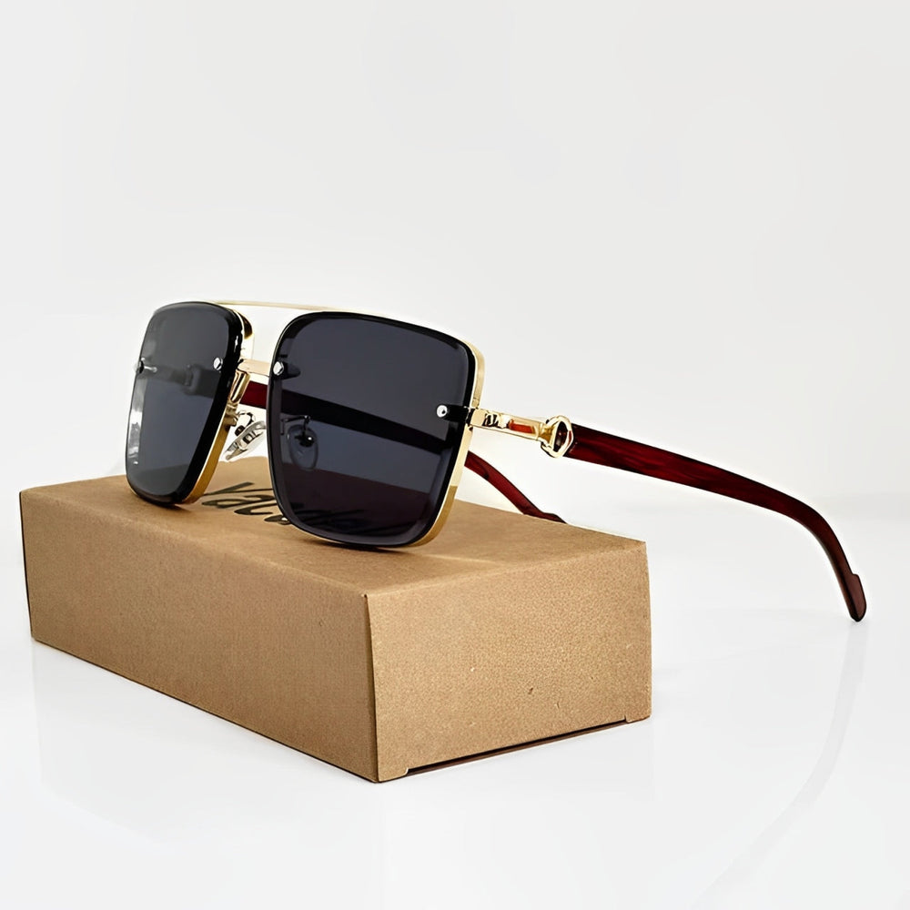 Men's Bold Aviator Sunglasses for Travel with UV400 Lenses 1