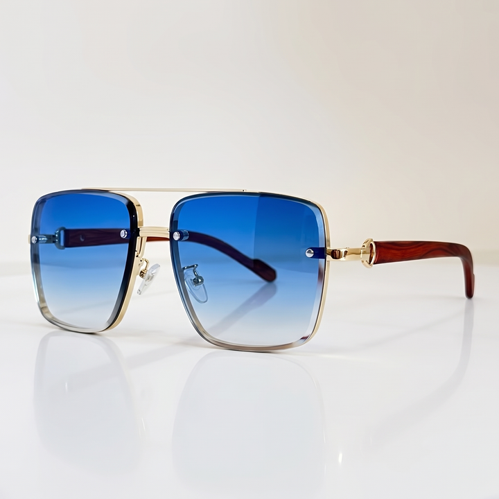 Men's Bold Aviator Sunglasses for Travel with UV400 Lenses 2
