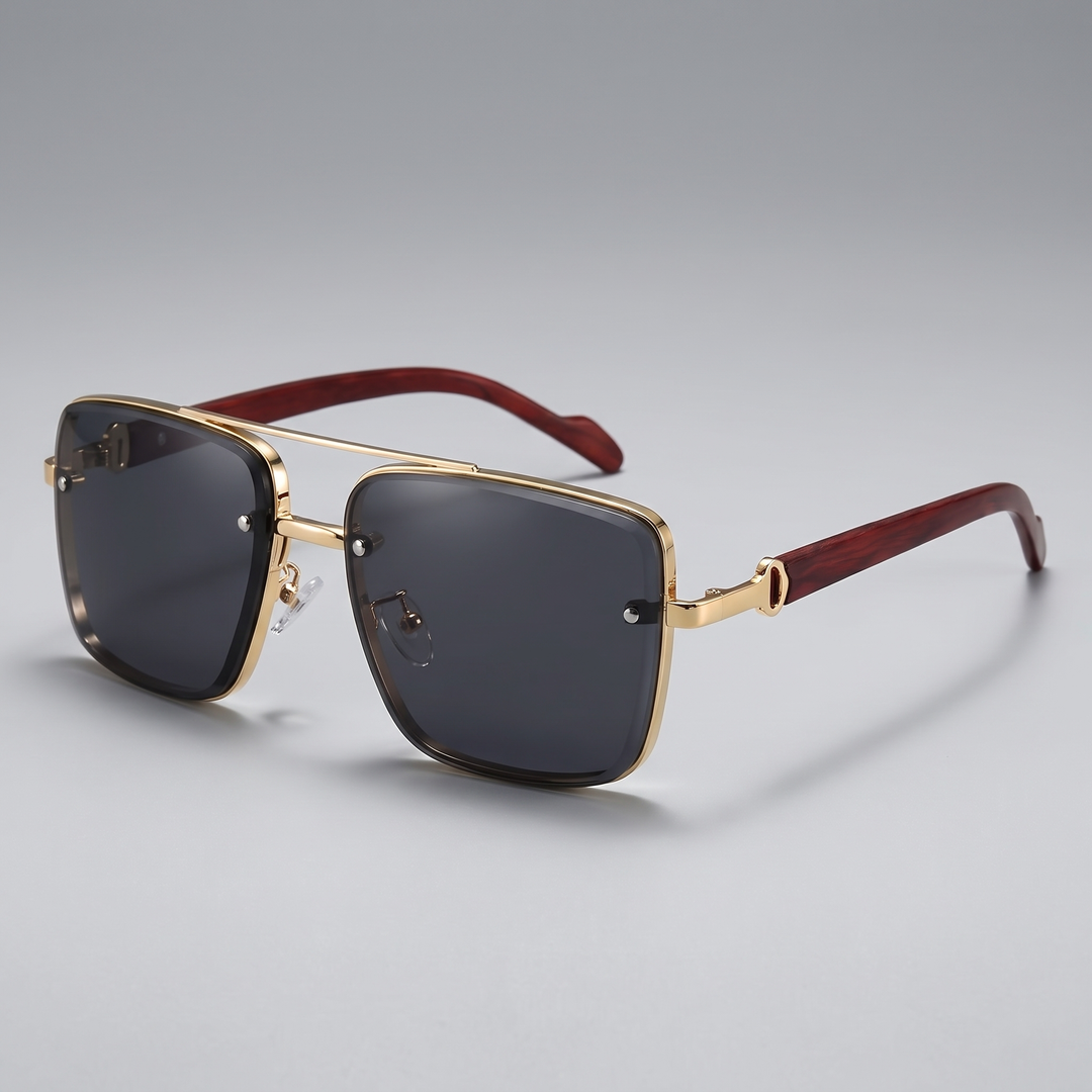 Men's Bold Aviator Sunglasses for Travel with UV400 Lenses 6