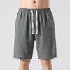 Men's Breathable Linen Shorts for Summer with Drawstring