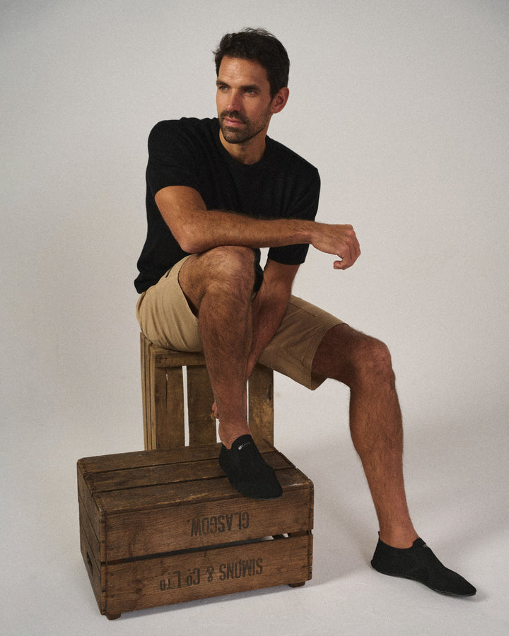 Men's Cargo Shorts Organic Cotton Tailored Fit Multiple Pockets Beige 4