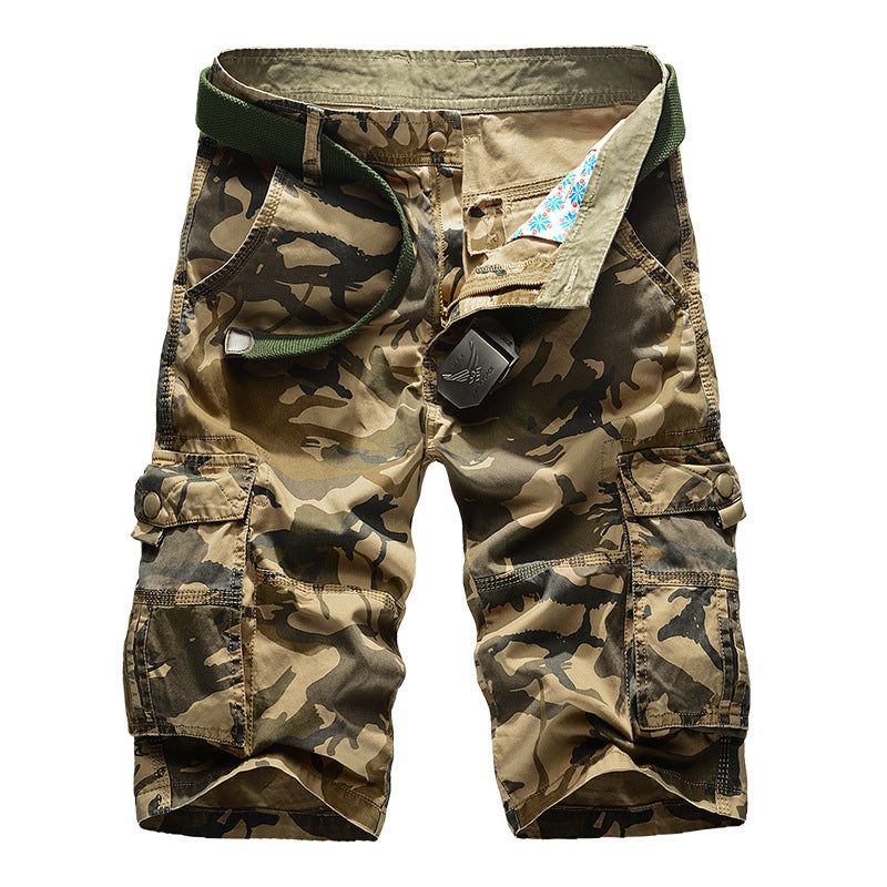 Men's Casual Camo Shorts for Weekends with Multi Pockets 5