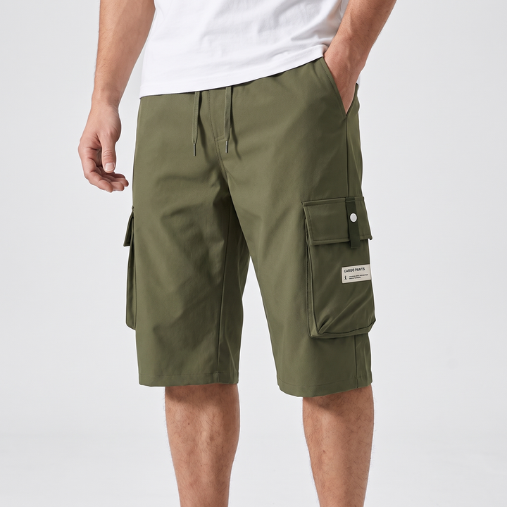 Men's Casual Capri Cargo Pants for Hiking with Big Pockets 18