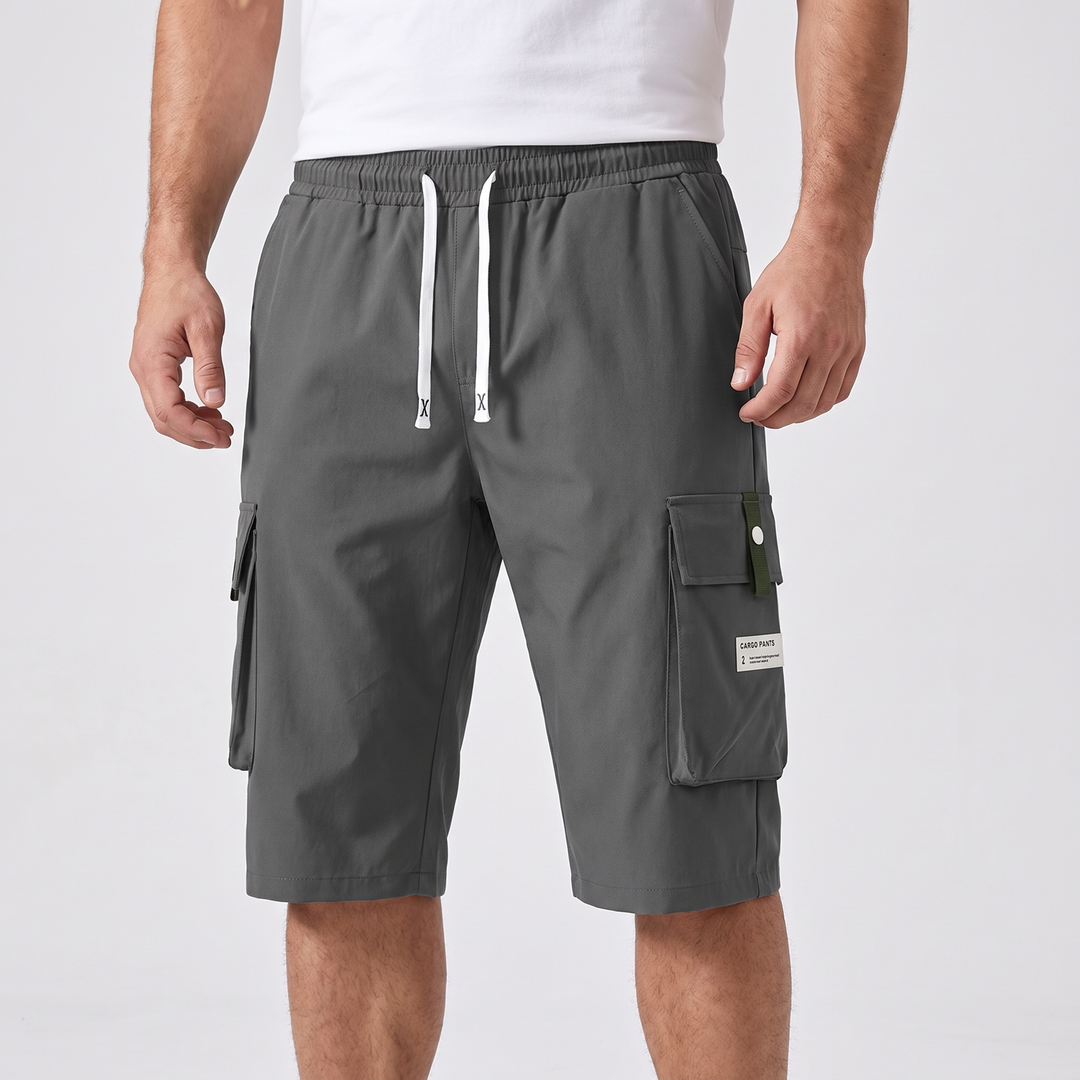 Men's Casual Capri Cargo Pants for Hiking with Big Pockets 19