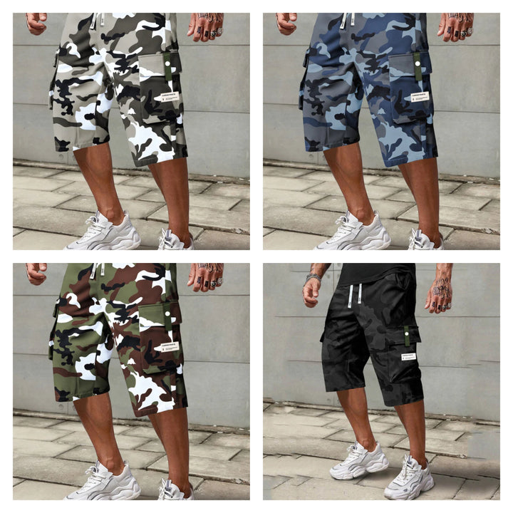 Men's Casual Capri Cargo Pants for Hiking with Big Pockets 6