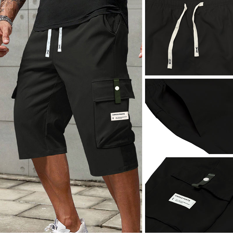 Men's Casual Capri Cargo Pants for Hiking with Big Pockets 9