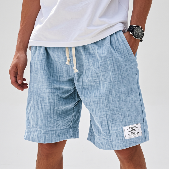 Men's Casual Knee-Length Shorts for Beach with Drawstring 7