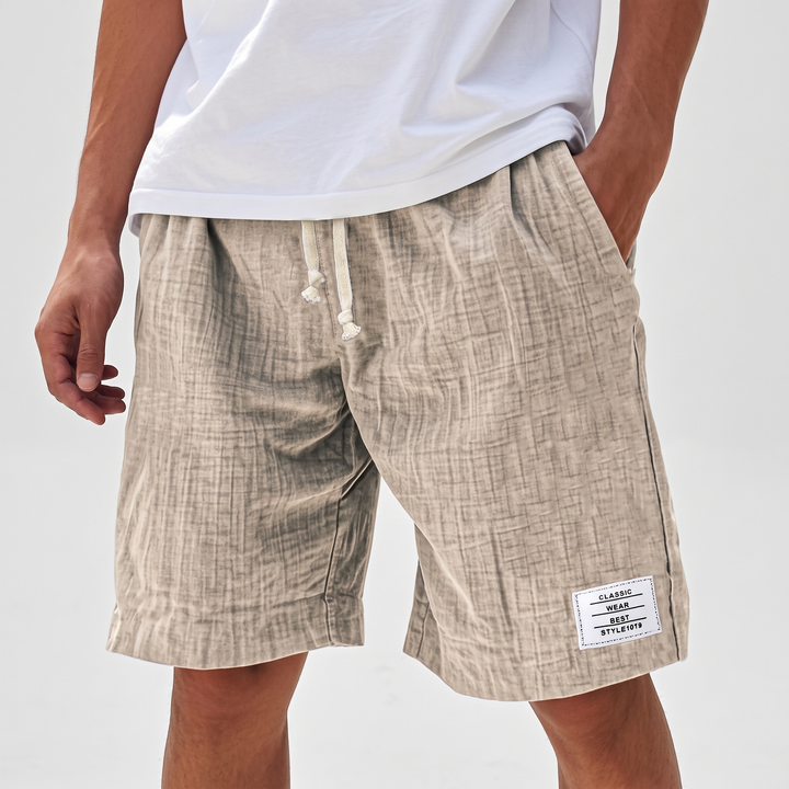 Men's Casual Knee-Length Shorts for Beach with Drawstring 9