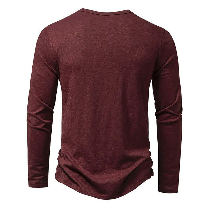 Men's Classic Cotton Henley for Layering with Slim Fit 9