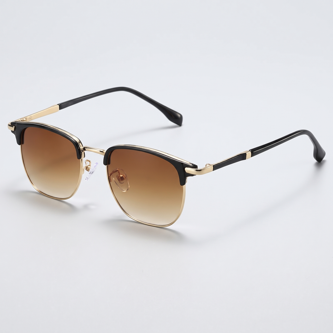 Men's Classy Clubmaster Shades for Everyday with UV Lenses 0