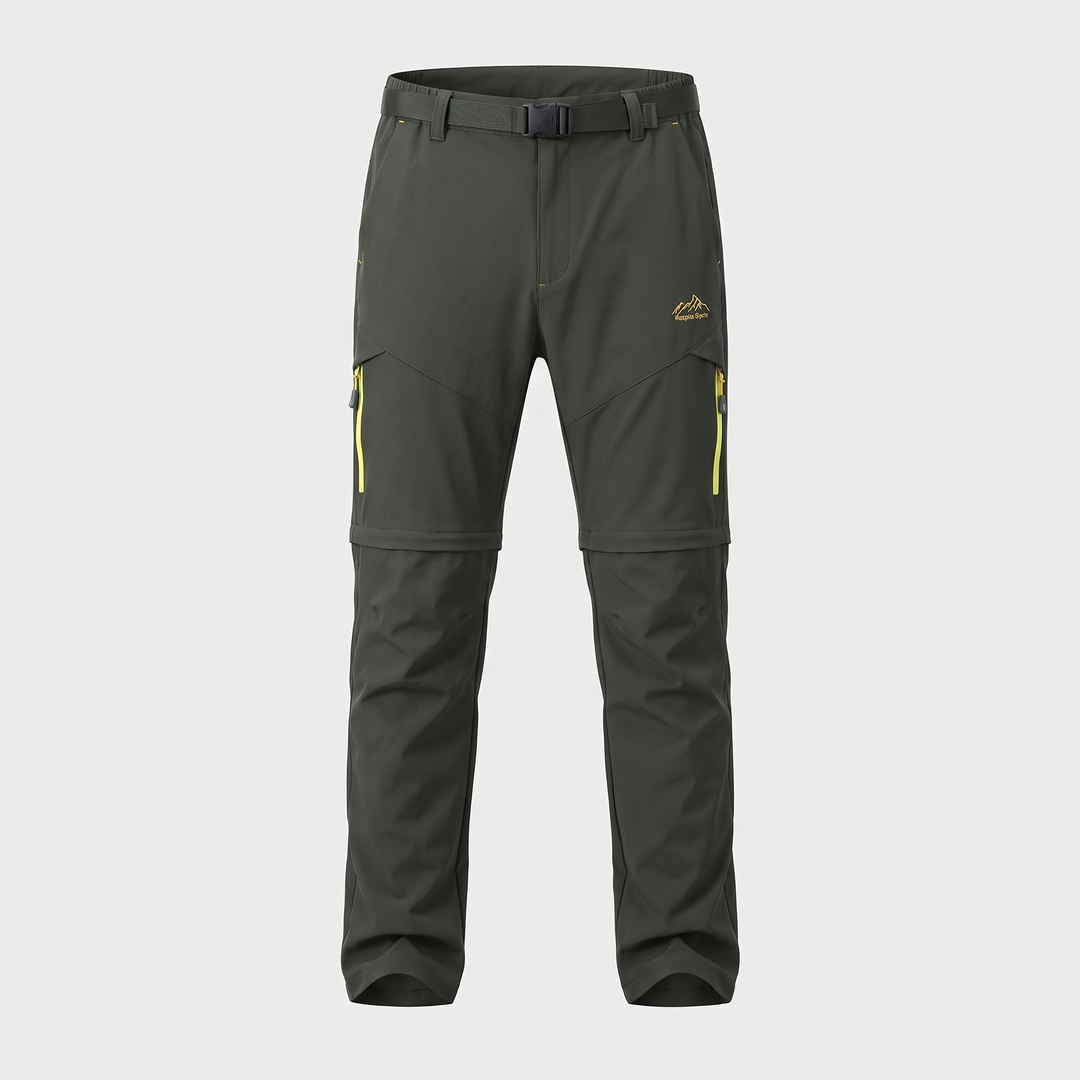 Men's Convertible Hiking Pants for Trails with Zip-Off Legs 0