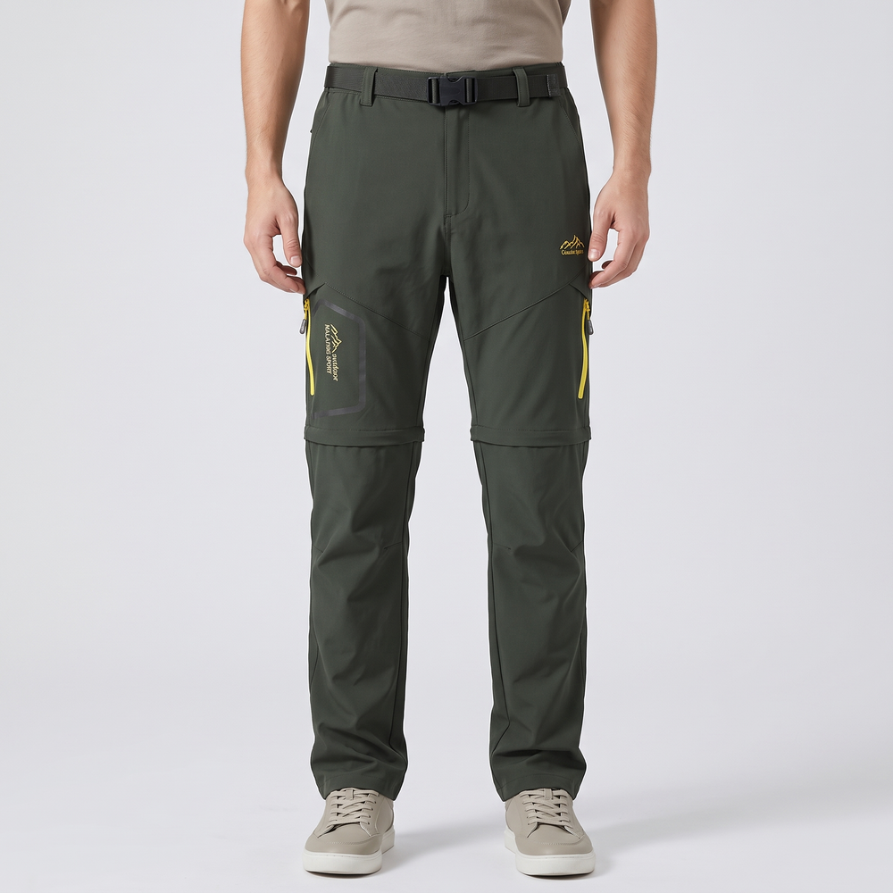 Men's Convertible Hiking Pants for Trails with Zip-Off Legs 1
