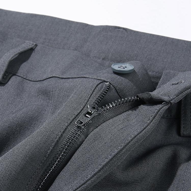 Men's Dress Trousers Lightweight Pleated Relaxed Fit Business Casual Gray 8