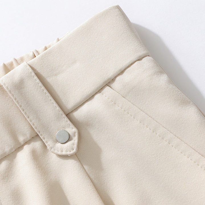 Men's Dress Trousers Soft Breathable Fabric Relaxed Fit Pleated Front Gray 7