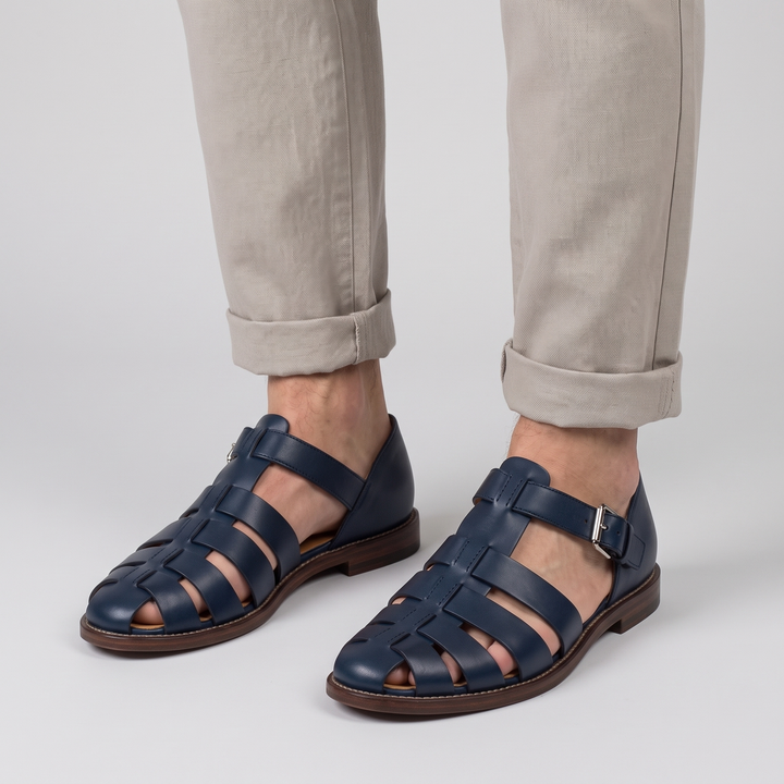 Men's Fisherman Sandals for Holidays with Ankle Buckle 1