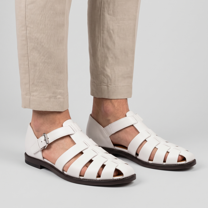 Men's Fisherman Sandals for Holidays with Ankle Buckle 3