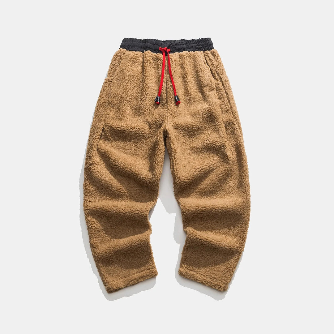 Men's Fleece Sweatpants Relaxed Fit Drawstring Waist Ultra-Soft Warm 7