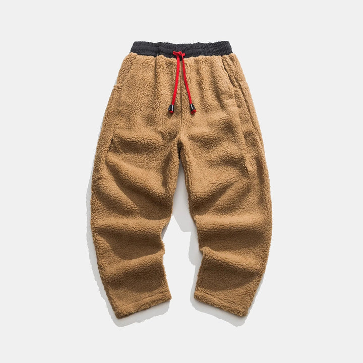 Men's Fleece Sweatpants Relaxed Fit Drawstring Waist Ultra-Soft Warm 7