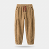 Men's Fleece Sweatpants for Lounging with Relaxed Fit
