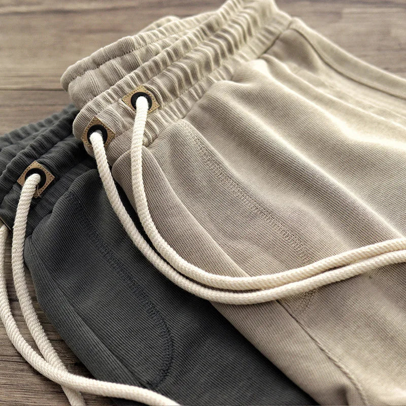 Men's Gym Shorts Knit Blend Relaxed Fit Breathable with Drawstring Waist Black 2