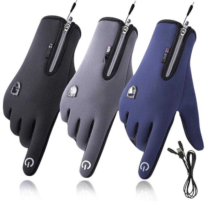 Men's Heated Gloves for Cycling with Touchscreen Fingertips 2