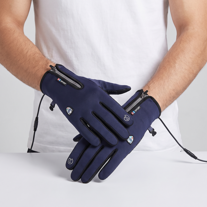 Men's Heated Gloves for Cycling with Touchscreen Fingertips 22