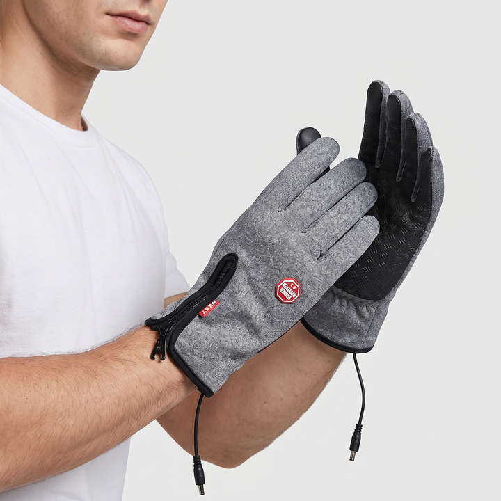 Men's Heated Gloves for Cycling with Touchscreen Fingertips 25