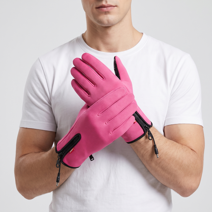 Men's Heated Gloves for Cycling with Touchscreen Fingertips 27