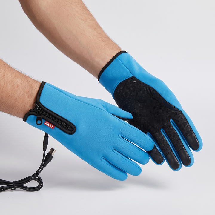 Men's Heated Gloves for Cycling with Touchscreen Fingertips 29