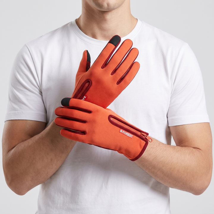 Men's Heated Gloves for Cycling with Touchscreen Fingertips 31