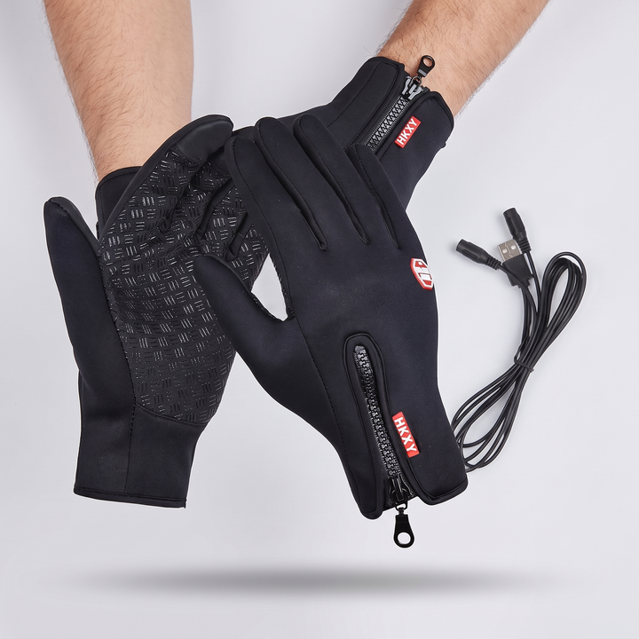 Men's Heated Gloves for Cycling with Touchscreen Fingertips 35