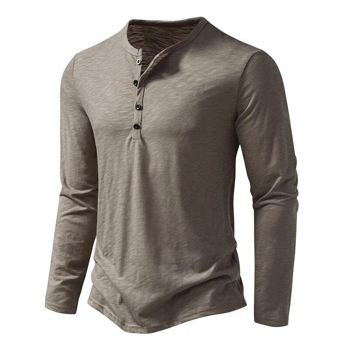 Men's Henley Shirt 100% Cotton Slim Fit Lightweight Comfortable Daily Wear 0