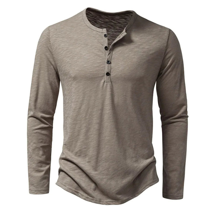 Men's Henley Shirt 100% Cotton Slim Fit Lightweight Comfortable Daily Wear 1