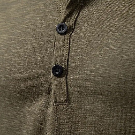 Men's Henley Shirt 100% Cotton Slim Fit Lightweight Comfortable Daily Wear 6