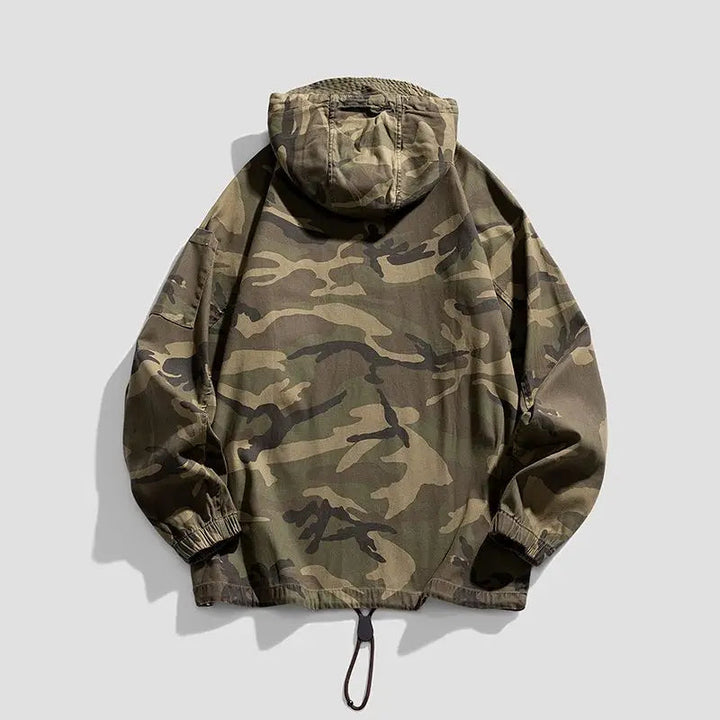 Men's Hooded Jacket Lightweight Camouflage Full-Zip Urban Style 2