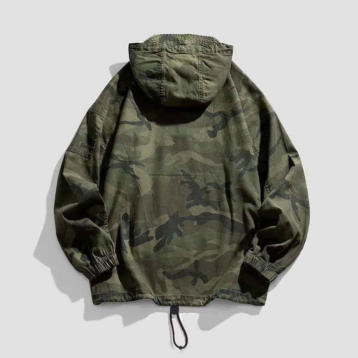 Men's Hooded Jacket Lightweight Camouflage Full-Zip Urban Style 3