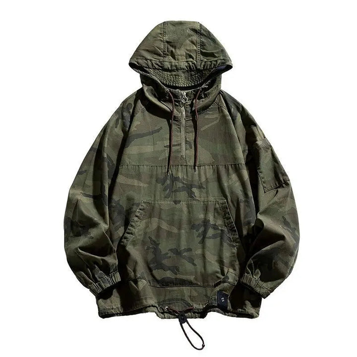 Men's Hooded Jacket Lightweight Camouflage Full-Zip Urban Style 4
