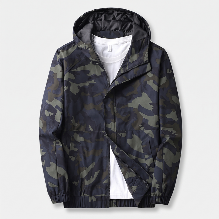 Men's Lightweight Hooded Jacket for Rain with Full Zip 0