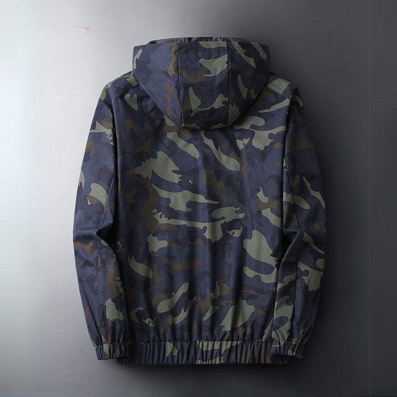 Men's Lightweight Hooded Jacket for Rain with Full Zip 1