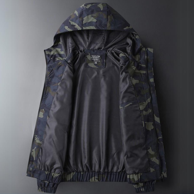 Men's Lightweight Hooded Jacket for Rain with Full Zip 2
