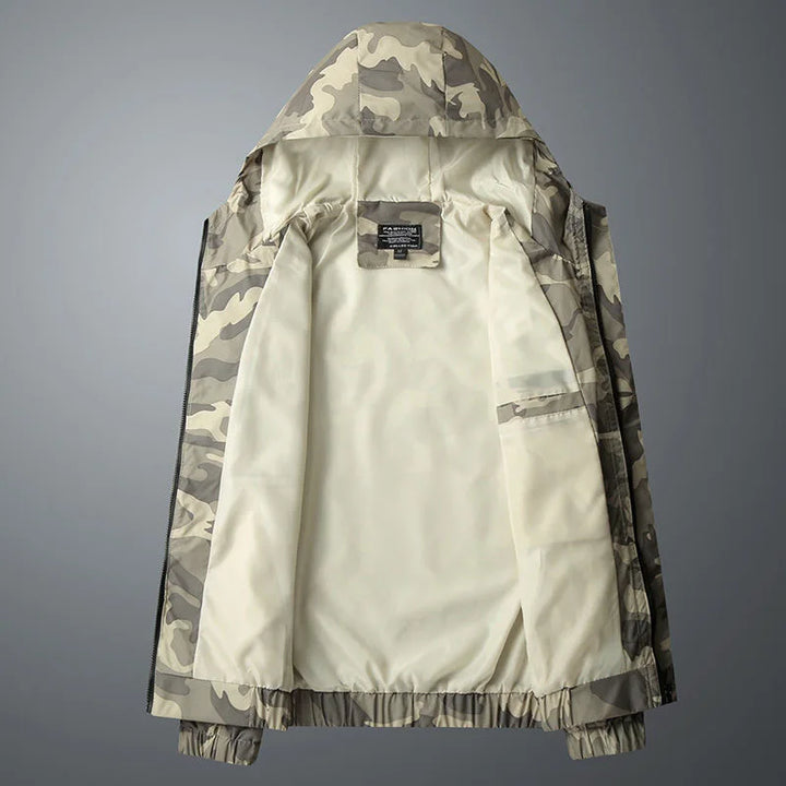 Men's Lightweight Hooded Jacket for Rain with Full Zip 4