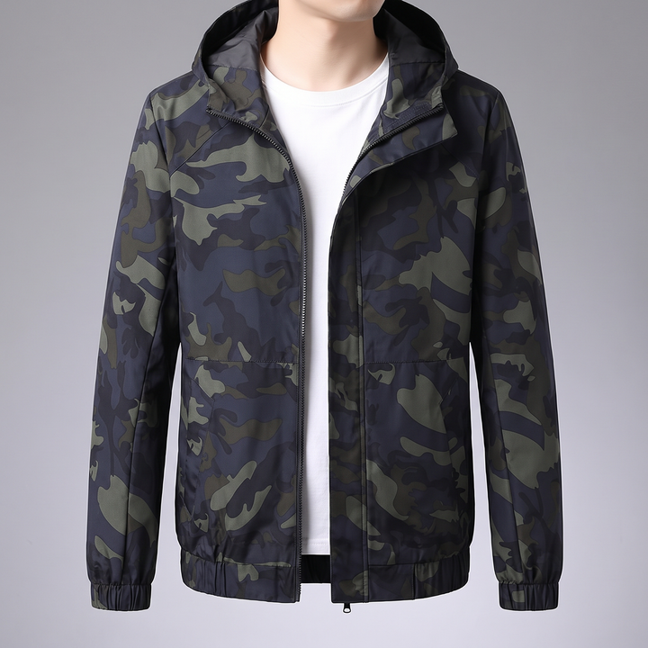 Men's Lightweight Hooded Jacket for Rain with Full Zip 5