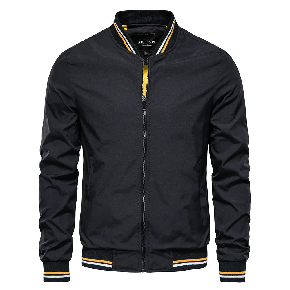 Men's Lightweight Jacket Casual Fit European-American Style Spring Autumn Wear 0