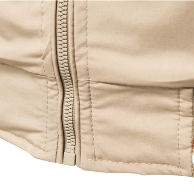 Men's Lightweight Jacket Casual Fit European-American Style Spring Autumn Wear 4