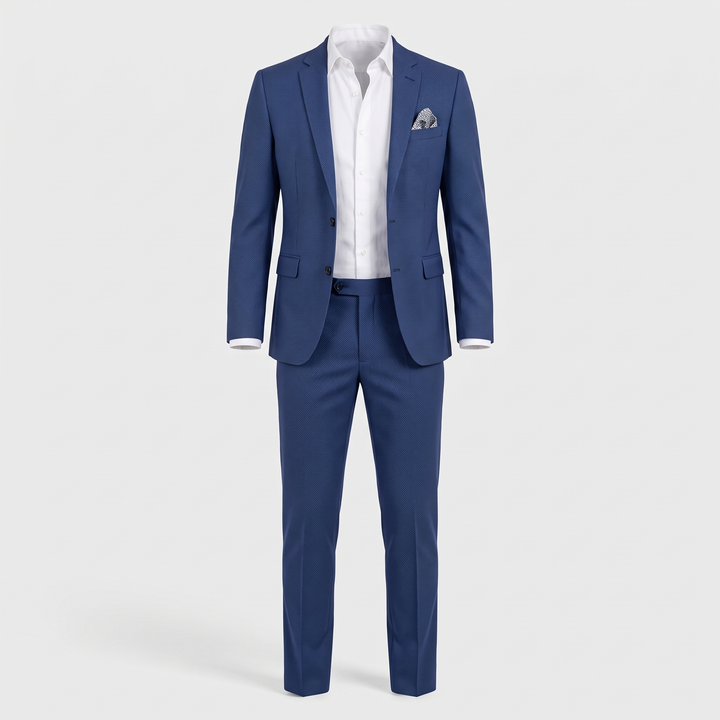 Men's Lightweight Suit for Garden Weddings with Notch Lapel 0