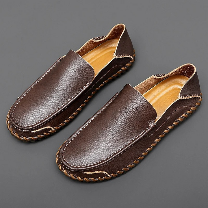 Men's Loafers Suede Lightweight Breathable Cushioned Insole Brown 7