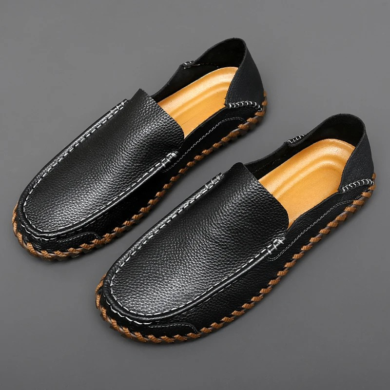 Men's Loafers Suede Lightweight Breathable Cushioned Insole Brown 9