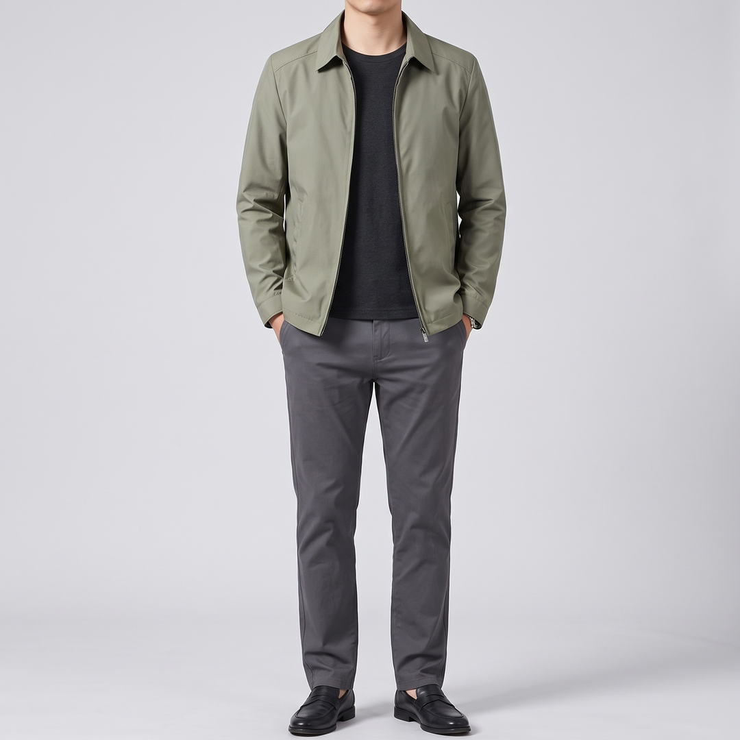 Men's Loose Spring Jacket for Casual Days with Soft Fabric 3